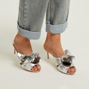 SOPHIA WEBSTER Soleil Ruffle Leather Mule 9US
